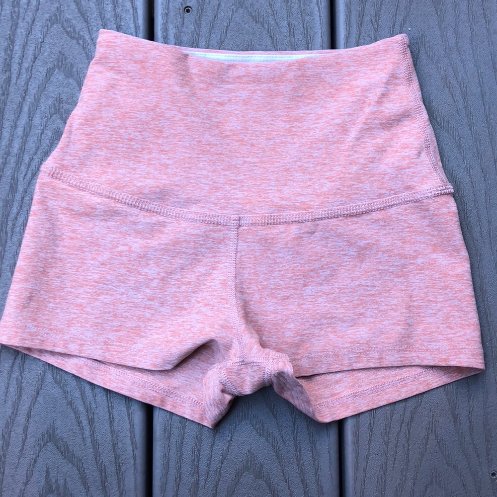 Worn 1x! Beyond Yoga spandex booty shorts.